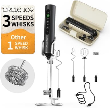 CIRCLE JOY Milk Frother with Stand